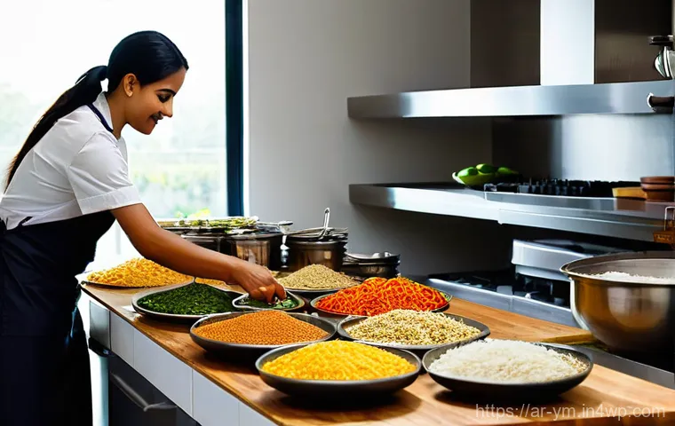 대규모 커뮤니티 식사 이벤트 준비 방법 - **Prompt:** A magnificent and opulent Arabic feast table, meticulously arranged in a grand hall, exu...