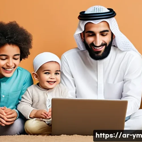 참여자와의 소통을 위한 소셜 미디어 활용 - **Prompt:** A heartwarming scene depicting a diverse group of Arabic individuals, from young adults ...