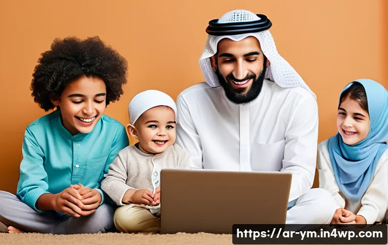 참여자와의 소통을 위한 소셜 미디어 활용 - **Prompt:** A heartwarming scene depicting a diverse group of Arabic individuals, from young adults ...