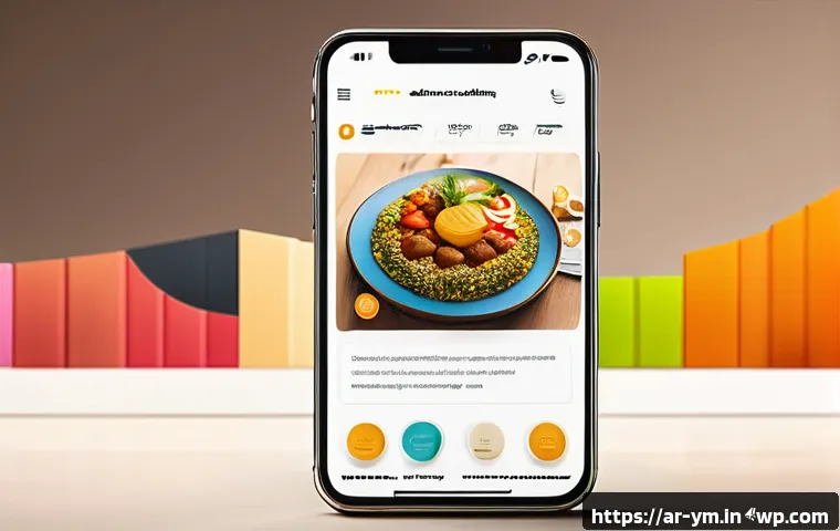 커뮤니티 식사 후 평가를 위한 포럼 진행하기 - A vibrant digital community forum interface displayed on a modern smartphone screen, showing Arabic ...